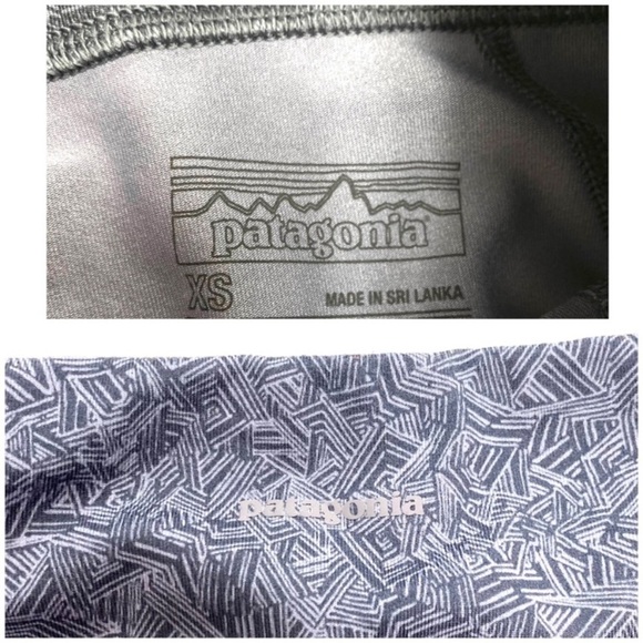 Patagonia Centered Tights Leggings Printed in Purple Gray - Picture 6 of 9